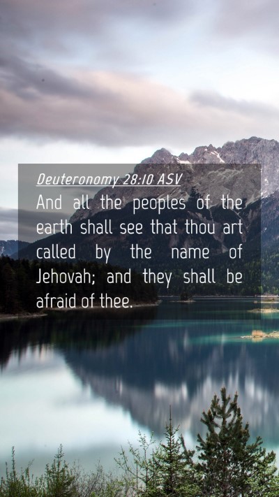 Picture 04 - Deuteronomy 28:10 ASV Mobile Phone Wallpaper - And all the peoples of the earth shall see that - Mobile Bible Verse Wallpaper
