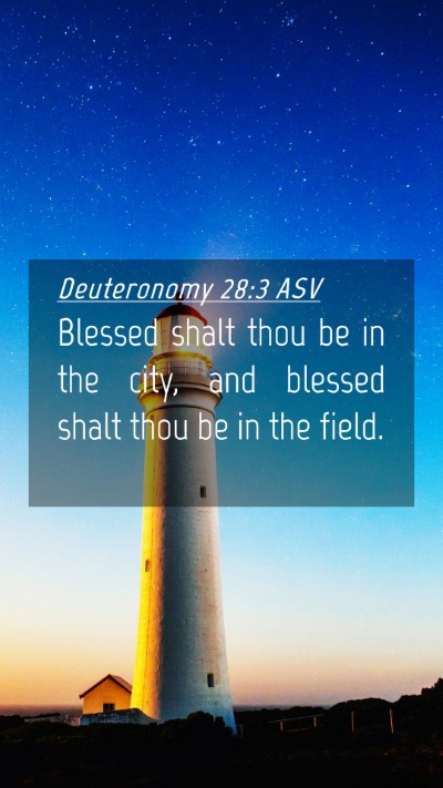 Picture 04 - Deuteronomy 28:3 ASV Mobile Phone Wallpaper - Blessed shalt thou be in the city, and blessed - Mobile Bible Verse Wallpaper