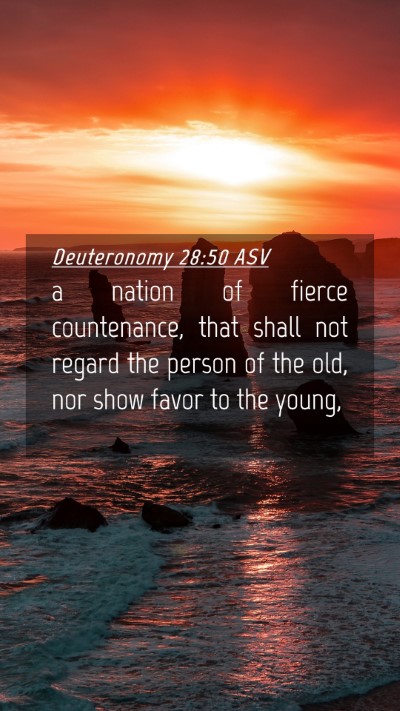 Picture 04 - Deuteronomy 28:50 ASV Mobile Phone Wallpaper - a nation of fierce countenance, that shall not - Mobile Bible Verse Wallpaper