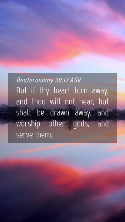 Picture 04 - Deuteronomy 30:17 ASV Mobile Phone Wallpaper - But if thy heart turn away, and thou wilt not - Mobile Bible Verse Wallpaper