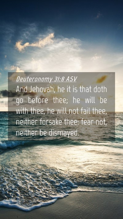 Picture 04 - Deuteronomy 31:8 ASV Mobile Phone Wallpaper - And Jehovah, he it is that doth go before thee; - Mobile Bible Verse Wallpaper