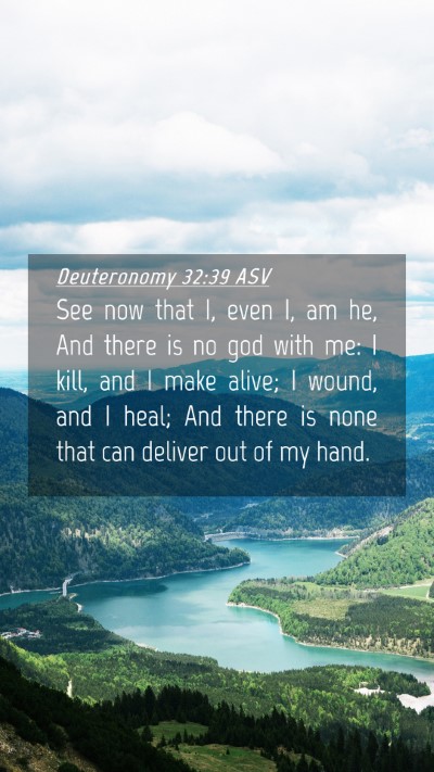 Picture 04 - Deuteronomy 32:39 ASV Mobile Phone Wallpaper - See now that I, even I, am he, And there is no - Mobile Bible Verse Wallpaper