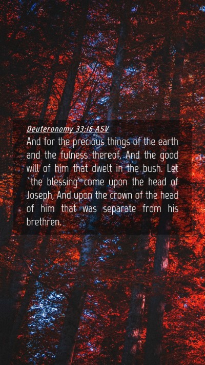 Picture 04 - Deuteronomy 33:16 ASV Mobile Phone Wallpaper - And for the precious things of the earth and the - Mobile Bible Verse Wallpaper