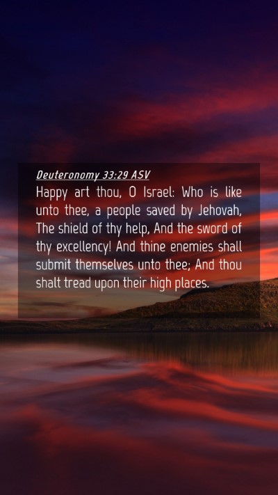 Picture 04 - Deuteronomy 33:29 ASV Mobile Phone Wallpaper - Happy art thou, O Israel: Who is like unto thee, - Mobile Bible Verse Wallpaper