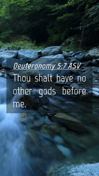 Picture 04 - Deuteronomy 5:7 ASV Mobile Phone Wallpaper - Thou shalt have no other gods before - Mobile Bible Verse Wallpaper