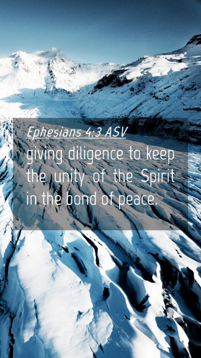 Picture 04 - Ephesians 4:3 ASV Mobile Phone Wallpaper - giving diligence to keep the unity of the Spirit - Mobile Bible Verse Wallpaper
