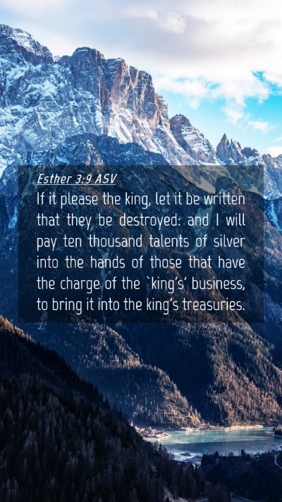 Picture 04 - Esther 3:9 ASV Mobile Phone Wallpaper - If it please the king, let it be written that - Mobile Bible Verse Wallpaper