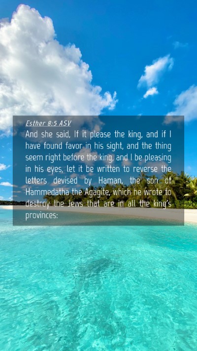 Picture 04 - Esther 8:5 ASV Mobile Phone Wallpaper - And she said, If it please the king, and if I - Mobile Bible Verse Wallpaper