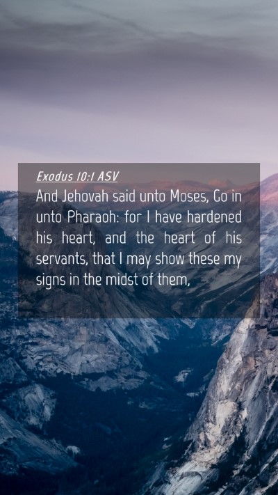 Picture 04 - Exodus 10:1 ASV Mobile Phone Wallpaper - And Jehovah said unto Moses, Go in unto Pharaoh: - Mobile Bible Verse Wallpaper