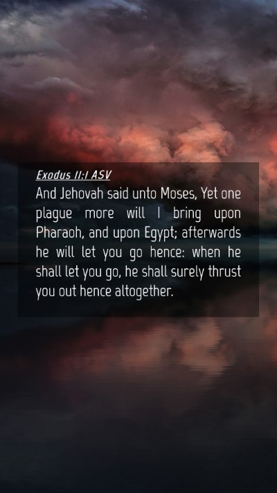 Picture 04 - Exodus 11:1 ASV Mobile Phone Wallpaper - And Jehovah said unto Moses, Yet one plague more - Mobile Bible Verse Wallpaper
