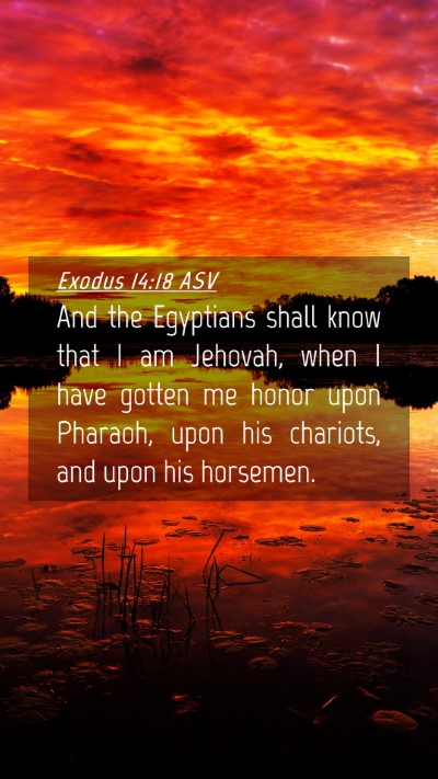 Picture 04 - Exodus 14:18 ASV Mobile Phone Wallpaper - And the Egyptians shall know that I am Jehovah, - Mobile Bible Verse Wallpaper