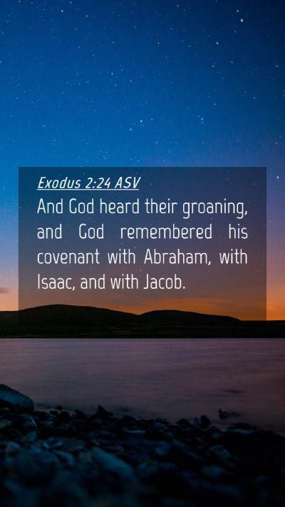 Picture 04 - Exodus 2:24 ASV Mobile Phone Wallpaper - And God heard their groaning, and God remembered - Mobile Bible Verse Wallpaper