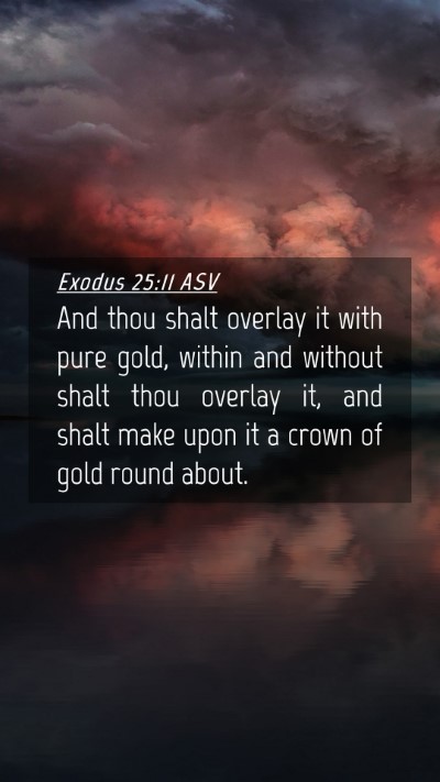 Picture 04 - Exodus 25:11 ASV Mobile Phone Wallpaper - And thou shalt overlay it with pure gold, within - Mobile Bible Verse Wallpaper