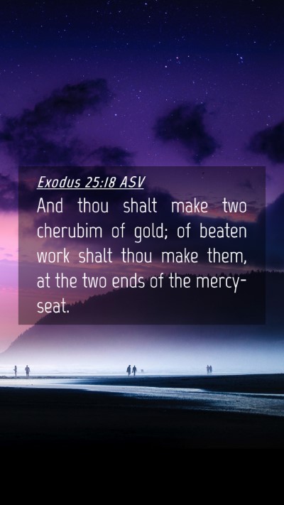 Picture 04 - Exodus 25:18 ASV Mobile Phone Wallpaper - And thou shalt make two cherubim of gold; of - Mobile Bible Verse Wallpaper