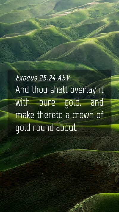 Picture 04 - Exodus 25:24 ASV Mobile Phone Wallpaper - And thou shalt overlay it with pure gold, and - Mobile Bible Verse Wallpaper