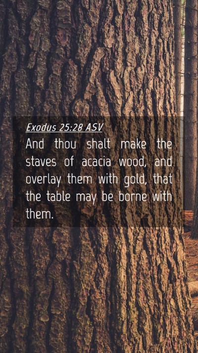 Picture 04 - Exodus 25:28 ASV Mobile Phone Wallpaper - And thou shalt make the staves of acacia wood, - Mobile Bible Verse Wallpaper