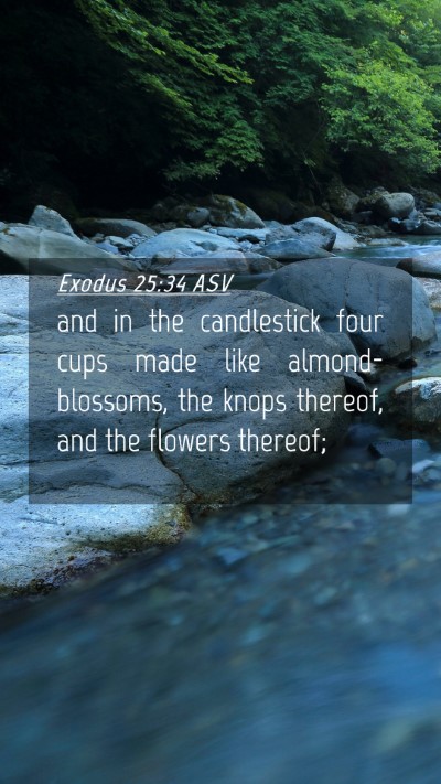 Picture 04 - Exodus 25:34 ASV Mobile Phone Wallpaper - and in the candlestick four cups made like - Mobile Bible Verse Wallpaper