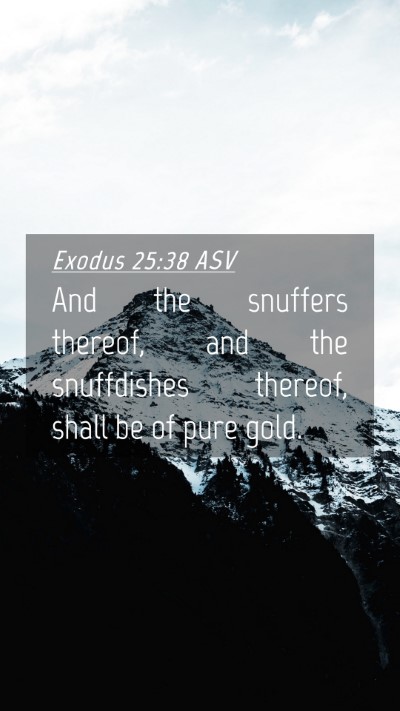 Picture 04 - Exodus 25:38 ASV Mobile Phone Wallpaper - And the snuffers thereof, and the snuffdishes - Mobile Bible Verse Wallpaper