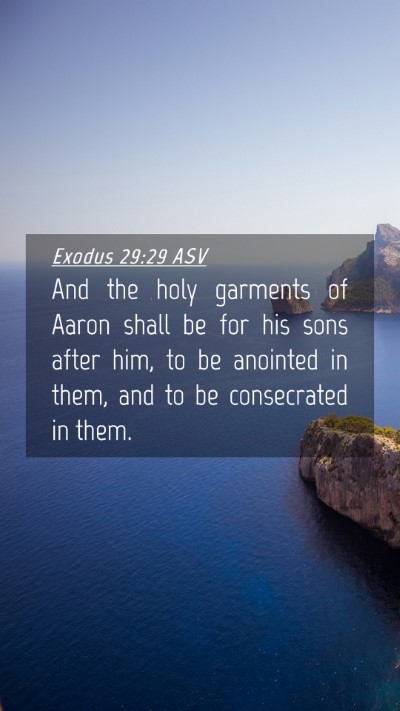 Picture 04 - Exodus 29:29 ASV Mobile Phone Wallpaper - And the holy garments of Aaron shall be for his - Mobile Bible Verse Wallpaper