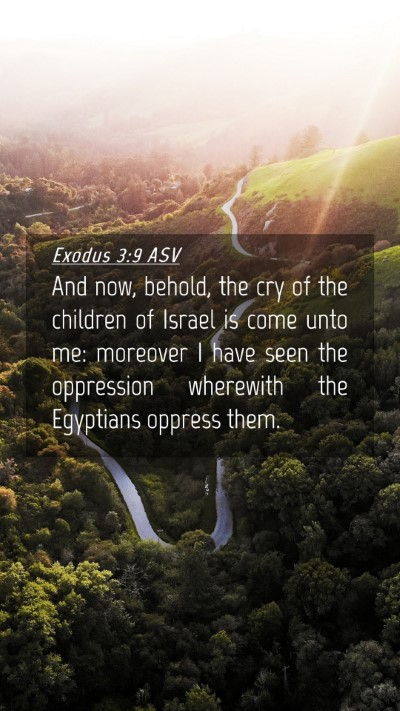 Picture 04 - Exodus 3:9 ASV Mobile Phone Wallpaper - And now, behold, the cry of the children of - Mobile Bible Verse Wallpaper