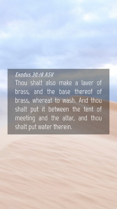 Picture 04 - Exodus 30:18 ASV Mobile Phone Wallpaper - Thou shalt also make a laver of brass, and the - Mobile Bible Verse Wallpaper