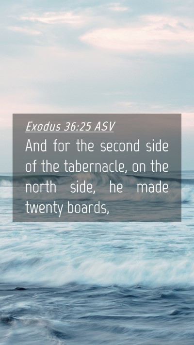 Picture 04 - Exodus 36:25 ASV Mobile Phone Wallpaper - And for the second side of the tabernacle, on the - Mobile Bible Verse Wallpaper