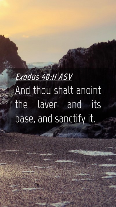 Picture 04 - Exodus 40:11 ASV Mobile Phone Wallpaper - And thou shalt anoint the laver and its base, and - Mobile Bible Verse Wallpaper