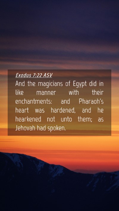 Picture 04 - Exodus 7:22 ASV Mobile Phone Wallpaper - And the magicians of Egypt did in like manner - Mobile Bible Verse Wallpaper