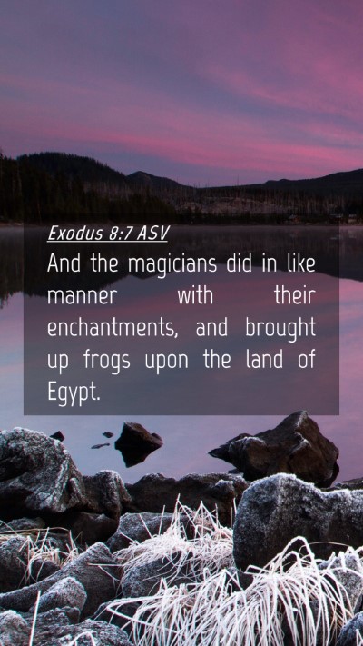 Picture 04 - Exodus 8:7 ASV Mobile Phone Wallpaper - And the magicians did in like manner with their - Mobile Bible Verse Wallpaper