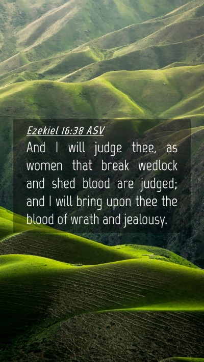 Picture 04 - Ezekiel 16:38 ASV Mobile Phone Wallpaper - And I will judge thee, as women that break - Mobile Bible Verse Wallpaper