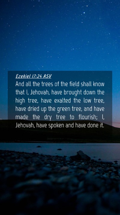 Picture 04 - Ezekiel 17:24 ASV Mobile Phone Wallpaper - And all the trees of the field shall know that I, - Mobile Bible Verse Wallpaper