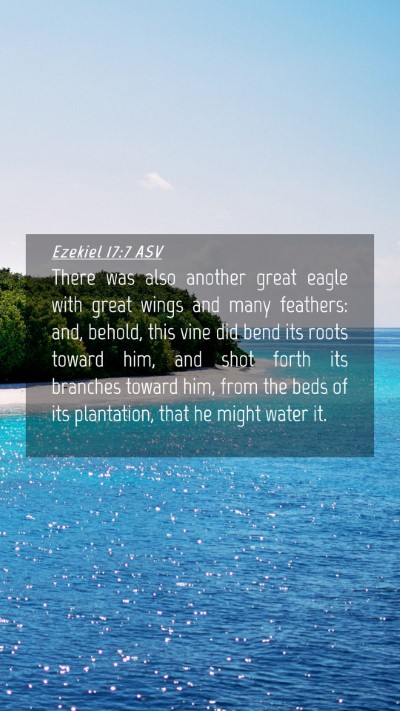 Picture 04 - Ezekiel 17:7 ASV Mobile Phone Wallpaper - There was also another great eagle with great - Mobile Bible Verse Wallpaper