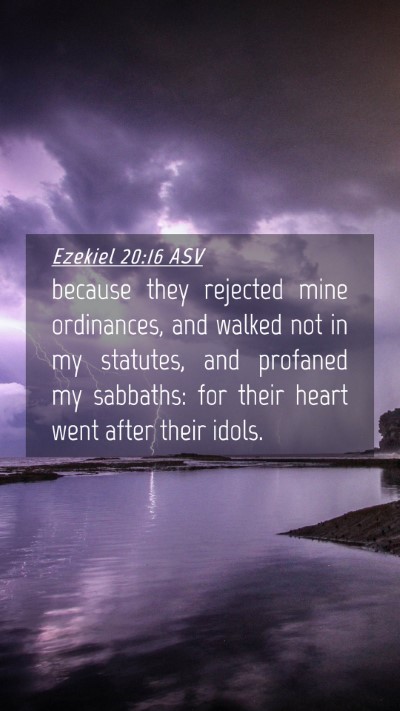 Picture 04 - Ezekiel 20:16 ASV Mobile Phone Wallpaper - because they rejected mine ordinances, and walked - Mobile Bible Verse Wallpaper