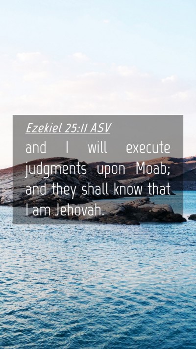 Picture 04 - Ezekiel 25:11 ASV Mobile Phone Wallpaper - and I will execute judgments upon Moab; and they - Mobile Bible Verse Wallpaper