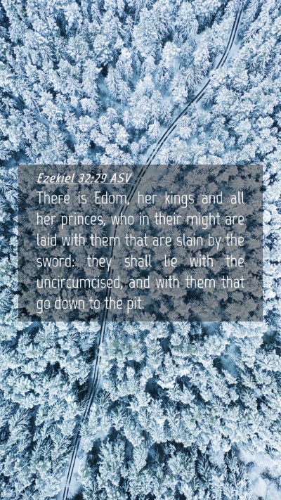 Picture 04 - Ezekiel 32:29 ASV Mobile Phone Wallpaper - There is Edom, her kings and all her princes, who - Mobile Bible Verse Wallpaper