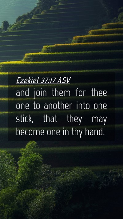 Picture 04 - Ezekiel 37:17 ASV Mobile Phone Wallpaper - and join them for thee one to another into one - Mobile Bible Verse Wallpaper