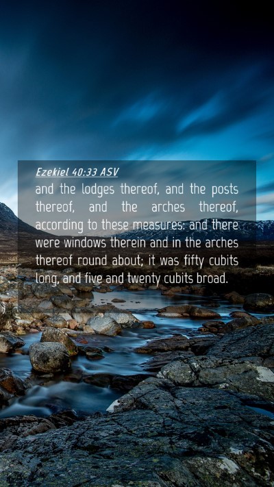 Picture 04 - Ezekiel 40:33 ASV Mobile Phone Wallpaper - and the lodges thereof, and the posts thereof, - Mobile Bible Verse Wallpaper