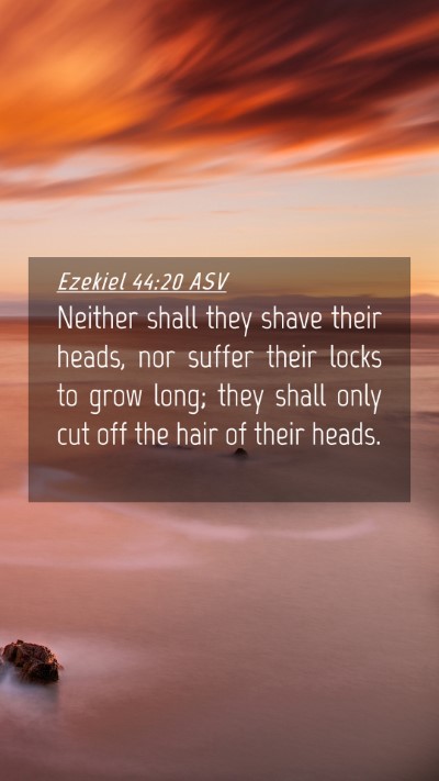 Picture 04 - Ezekiel 44:20 ASV Mobile Phone Wallpaper - Neither shall they shave their heads, nor suffer - Mobile Bible Verse Wallpaper