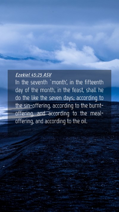 Picture 04 - Ezekiel 45:25 ASV Mobile Phone Wallpaper - In the seventh `month', in the fifteenth day of - Mobile Bible Verse Wallpaper
