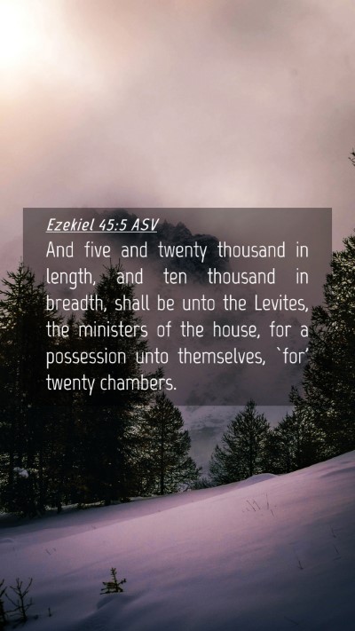 Picture 04 - Ezekiel 45:5 ASV Mobile Phone Wallpaper - And five and twenty thousand in length, and ten - Mobile Bible Verse Wallpaper