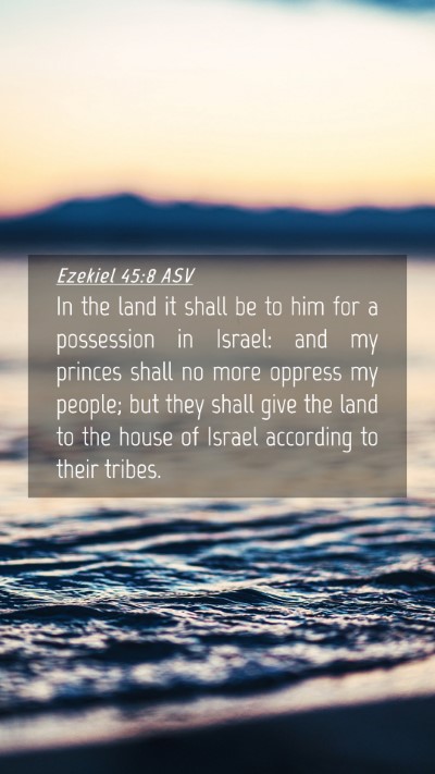 Picture 04 - Ezekiel 45:8 ASV Mobile Phone Wallpaper - In the land it shall be to him for a possession - Mobile Bible Verse Wallpaper