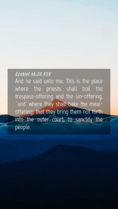 Picture 04 - Ezekiel 46:20 ASV Mobile Phone Wallpaper - And he said unto me, This is the place where the - Mobile Bible Verse Wallpaper