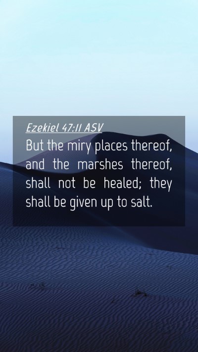 Picture 04 - Ezekiel 47:11 ASV Mobile Phone Wallpaper - But the miry places thereof, and the marshes - Mobile Bible Verse Wallpaper