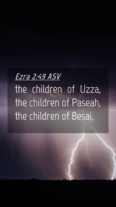 Picture 04 - Ezra 2:49 ASV Mobile Phone Wallpaper - the children of Uzza, the children of Paseah, the - Mobile Bible Verse Wallpaper