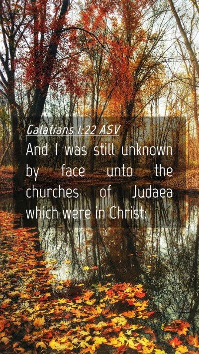 Picture 04 - Galatians 1:22 ASV Mobile Phone Wallpaper - And I was still unknown by face unto the churches - Mobile Bible Verse Wallpaper