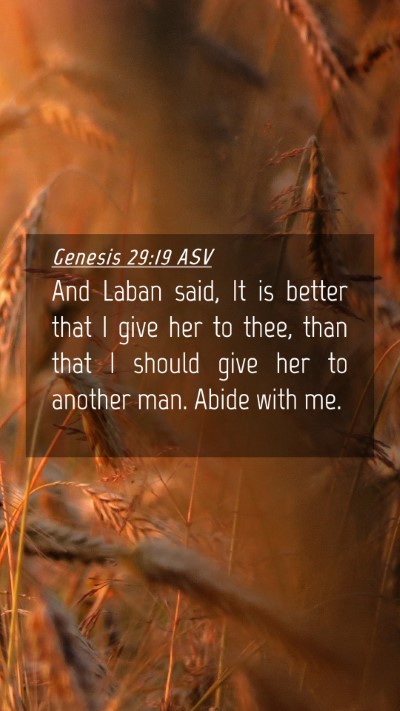 Picture 04 - Genesis 29:19 ASV Mobile Phone Wallpaper - And Laban said, It is better that I give her to - Mobile Bible Verse Wallpaper