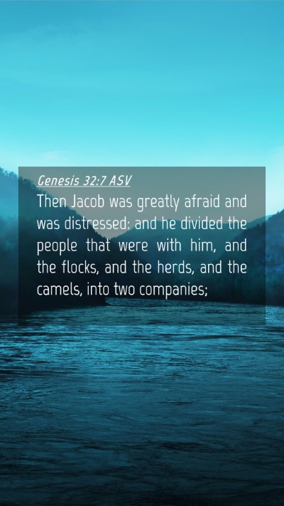 Picture 04 - Genesis 32:7 ASV Mobile Phone Wallpaper - Then Jacob was greatly afraid and was distressed: - Mobile Bible Verse Wallpaper