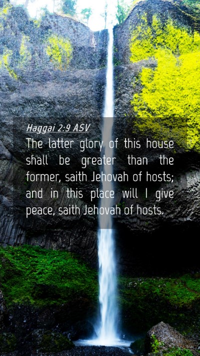 Picture 04 - Haggai 2:9 ASV Mobile Phone Wallpaper - The latter glory of this house shall be greater - Mobile Bible Verse Wallpaper