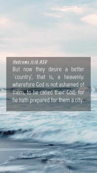 Picture 04 - Hebrews 11:16 ASV Mobile Phone Wallpaper - But now they desire a better `country', that is, - Mobile Bible Verse Wallpaper