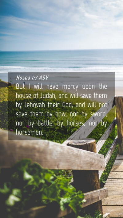 Picture 04 - Hosea 1:7 ASV Mobile Phone Wallpaper - But I will have mercy upon the house of Judah, - Mobile Bible Verse Wallpaper